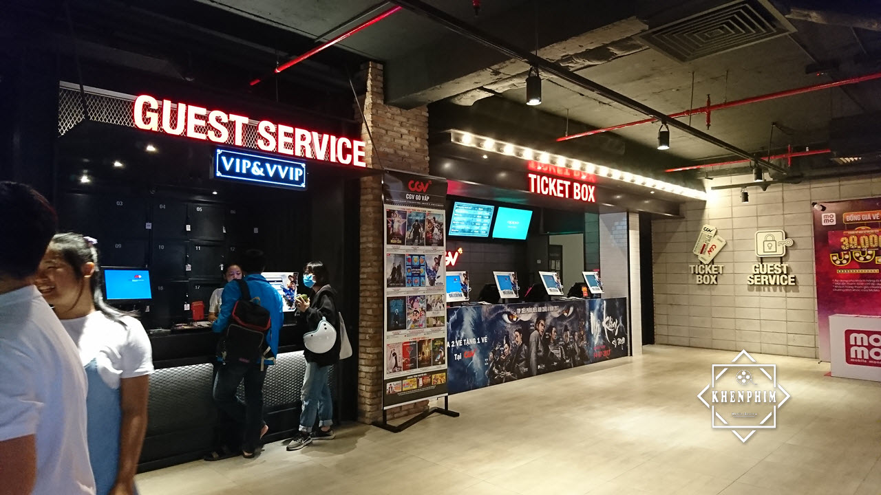Quầy vé và dịch vụ khách hàng ở CGV Gò Vấp