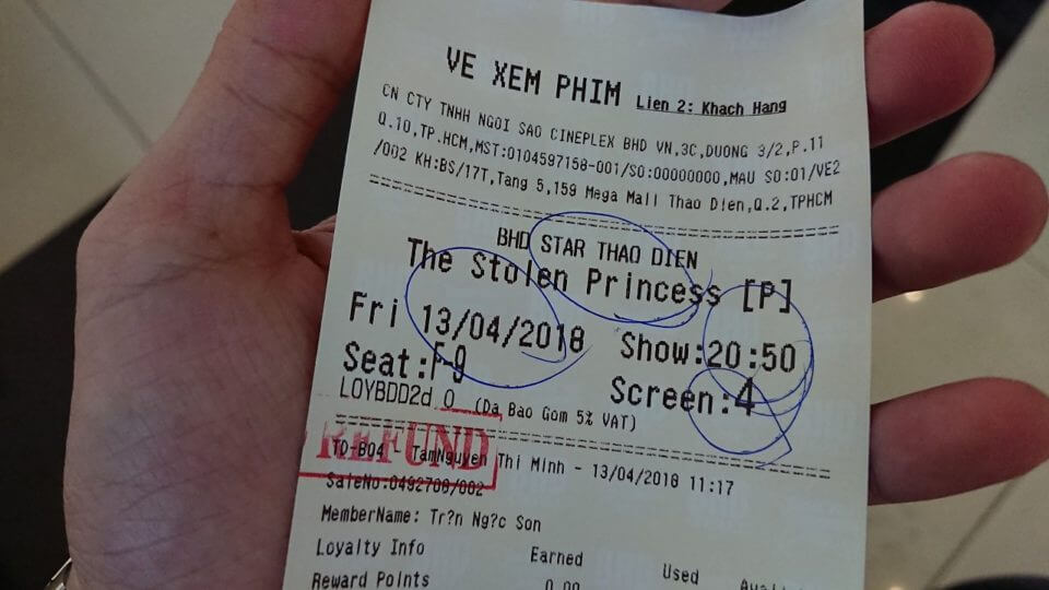 Vé xem phim The Stolen Princess