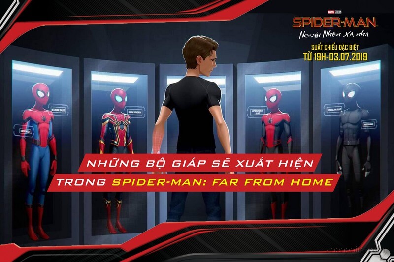 Những bộ giáp của Spider-Man trong phần phim này