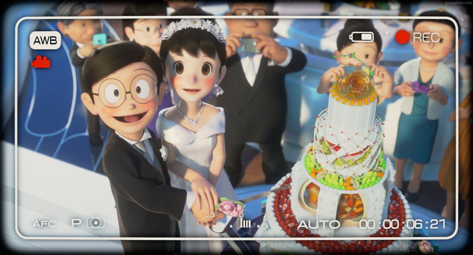 Đám cưới của Nobita và Shizuka trong phim Doraemon Stand By Me 2