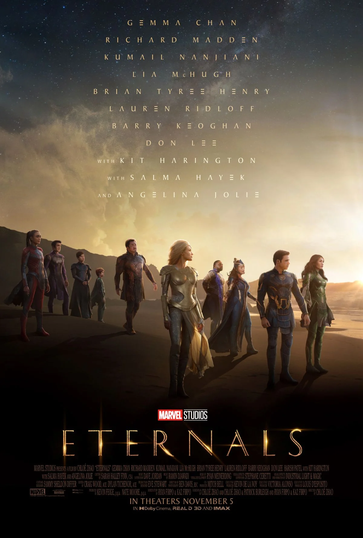 Poster phim Eternals (Chủng Tộc Bất Tử)