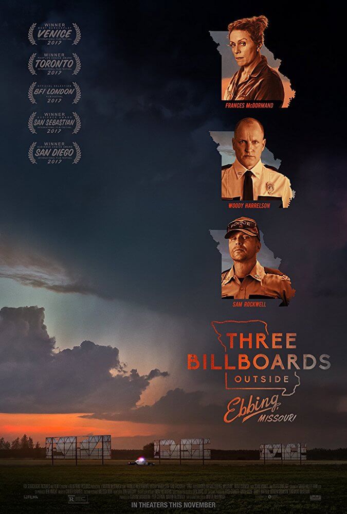 Three Billboards không chỉ ám chỉ 3 tấm biển quảng cáo, mà còn là 3 nhân vật chính mấu chốt trong phim