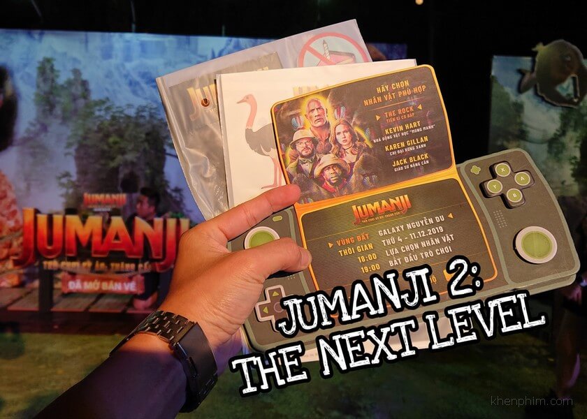 Vé xem phim Jumanji: The Next Level