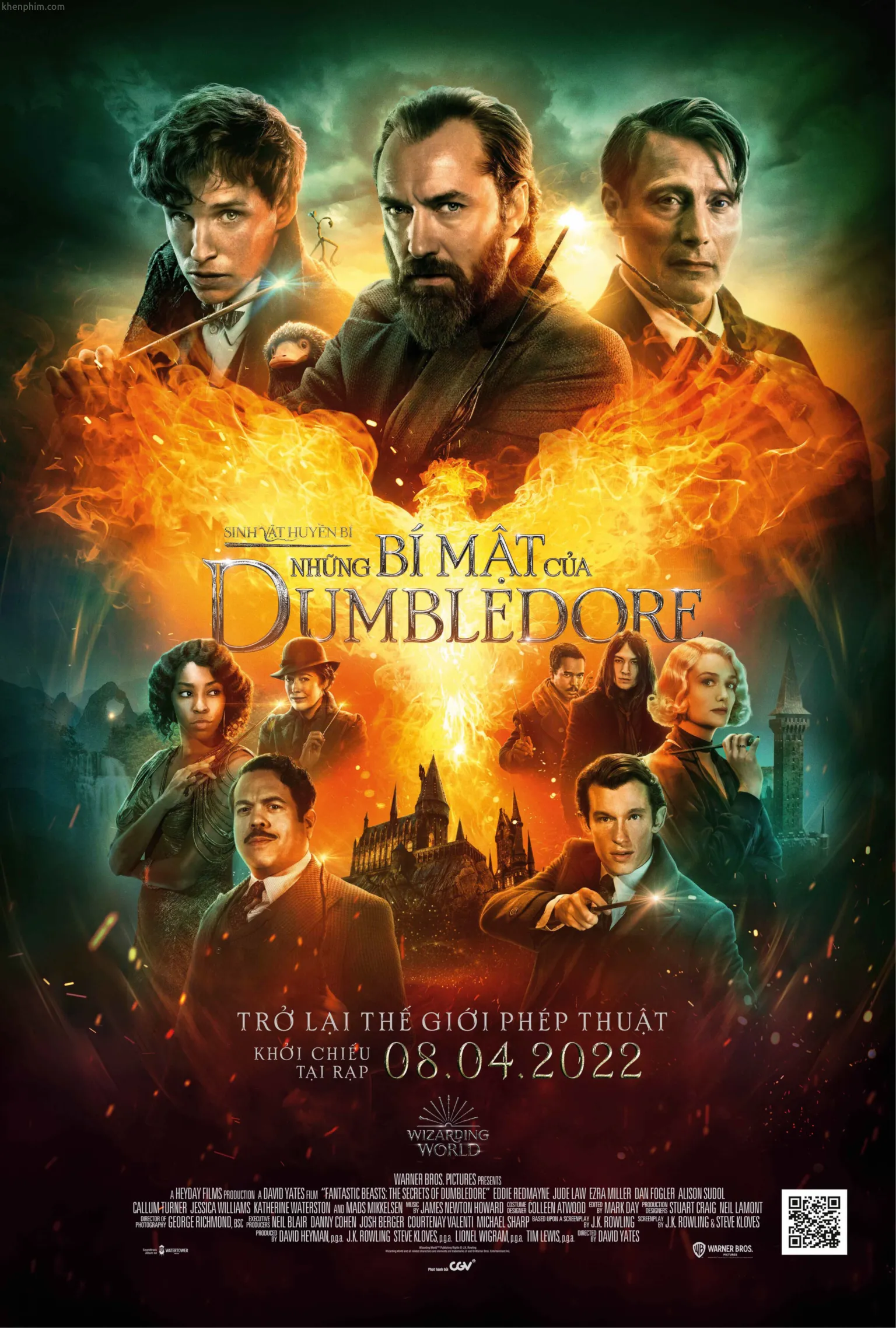 Poster phim Fantastic Beasts: The Secrets of Dumbledore