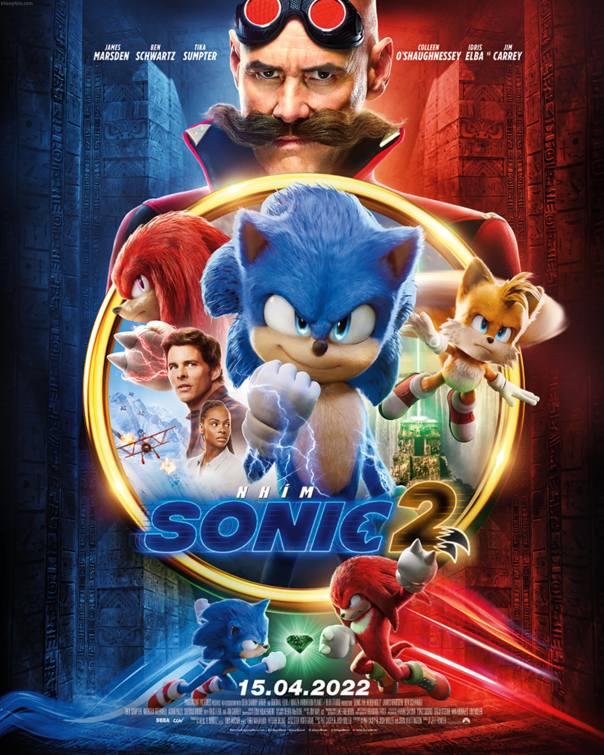 Poster Nhím Sonic 2 (tựa gốc: Sonic the Hedgehog 2) 