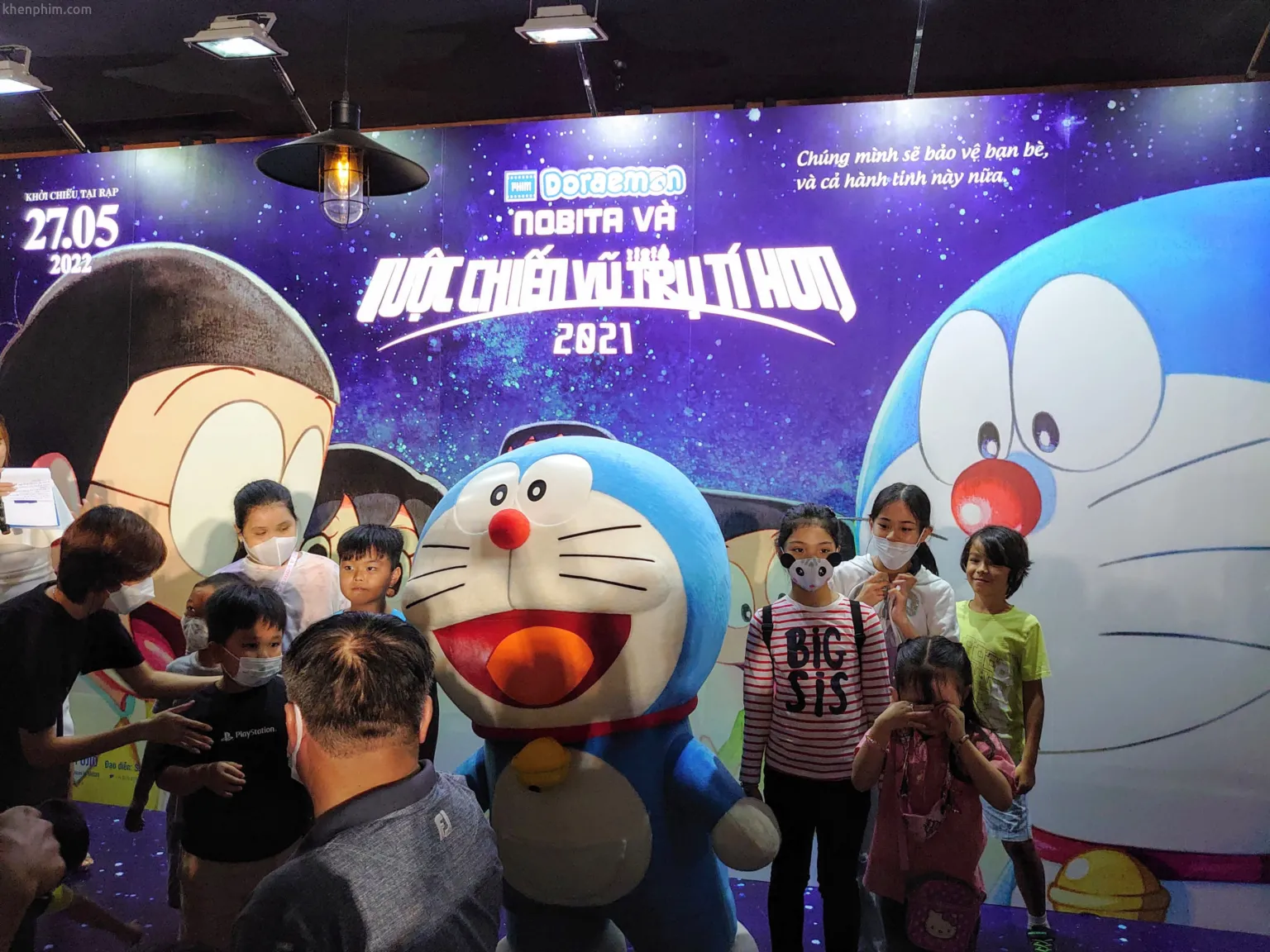Cosplay Doraemon tại buổi ra mắt phim vào chiếu thứ 7 (21/5)