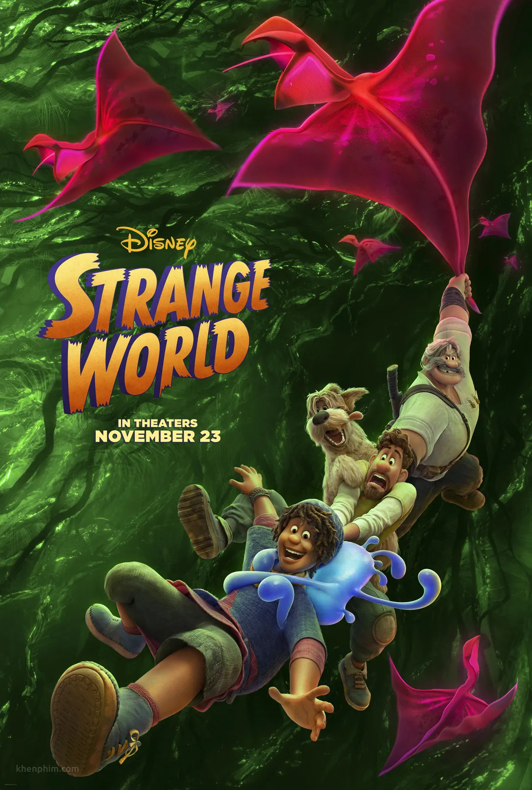 Poster phim Strange World (Thế Giới Lạ Lùng)