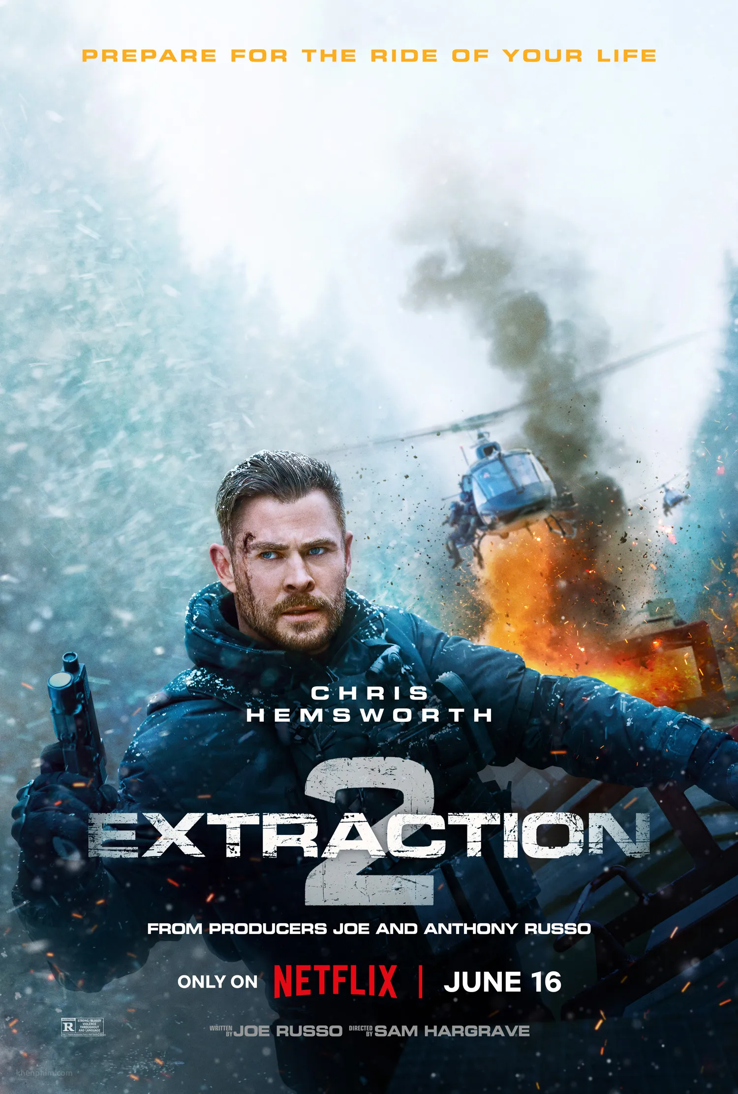 Poster phim Extraction 2 (Tyler Rake: Nhiệm Vụ Giải Cứu 2)