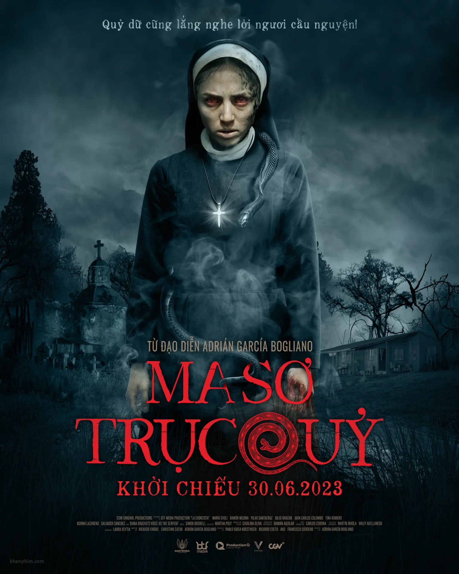 Poster phim kinh dị La Exorcista (Ma Sơ Trục Quỷ)