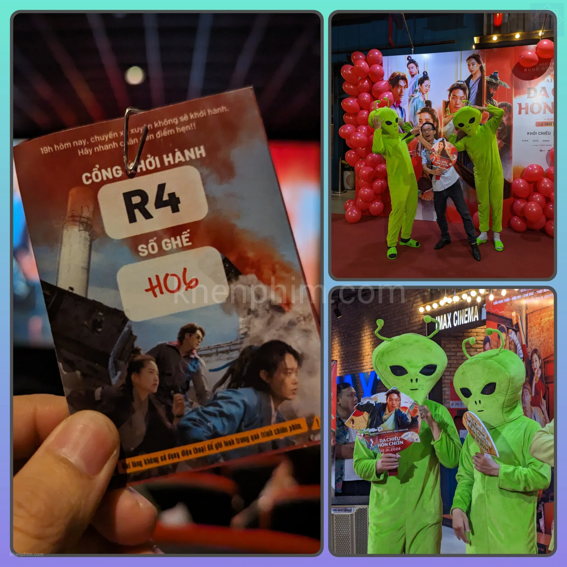 Vé xem phim Alienoid 2 tại sự kiện ra mắt phim tối ngày 8/1