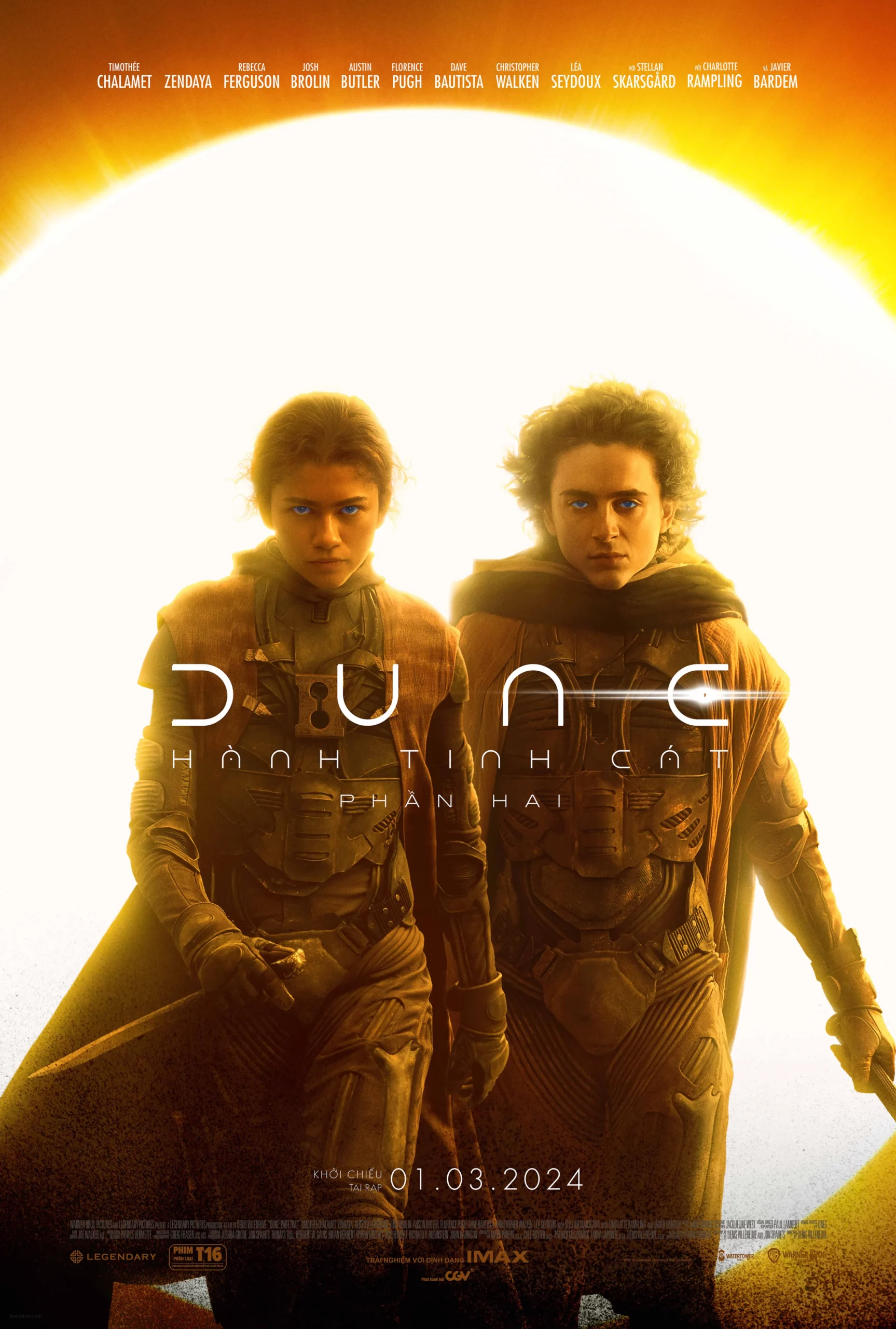 Poster phim Dune: Part Two (Dune: Hành Tinh Cát - Phần 2)