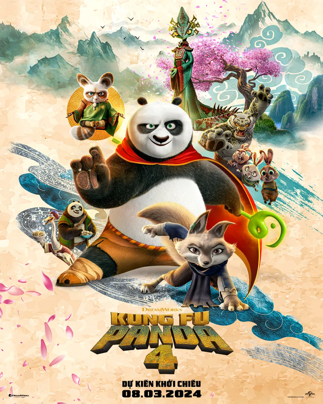 Poster phim Kung Fu Panda 4