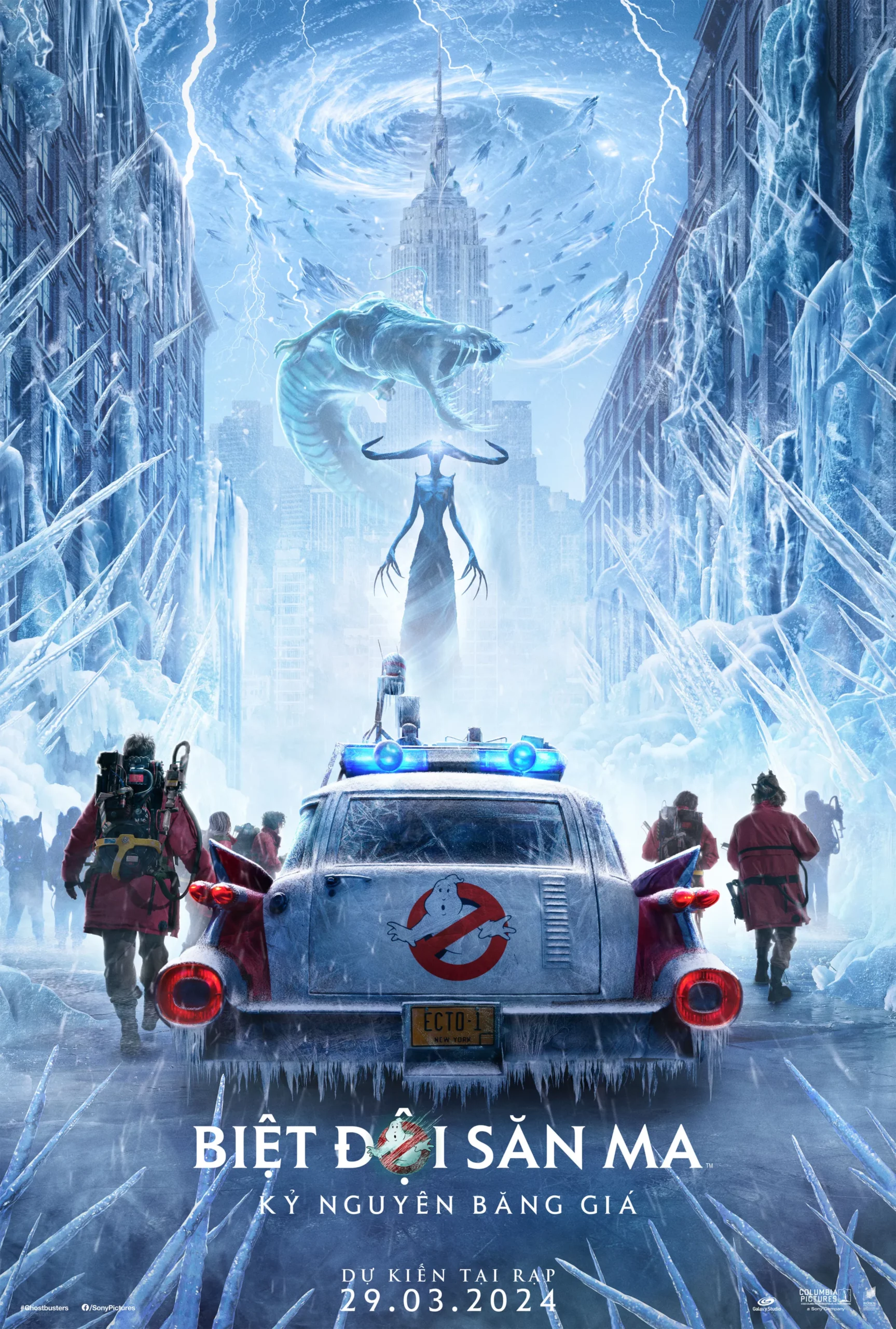 Poster phim Ghostbusters: Frozen Empire (Biệt Đội Săn Ma: Kỷ Nguyên Băng Giá)