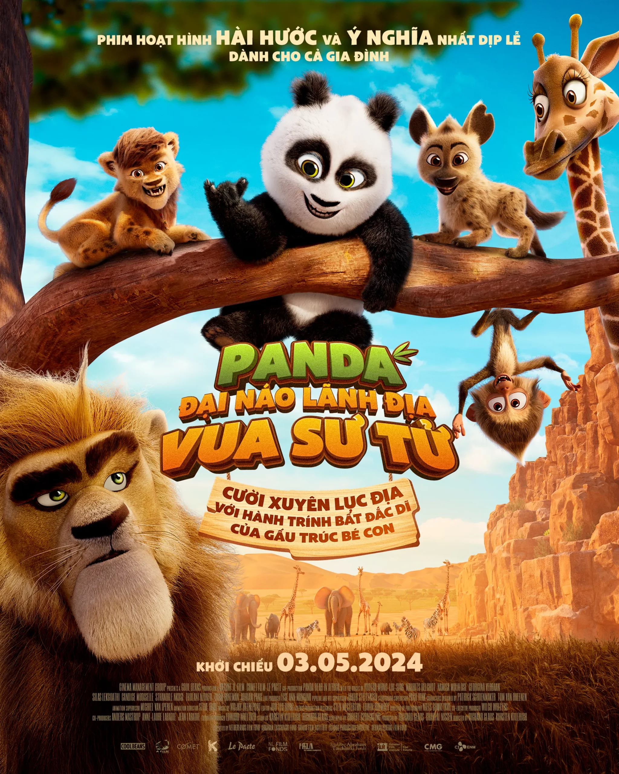 Poster phim Panda Bear In Africa (Panda Đại Náo Lãnh Địa Vua Sư Tử)