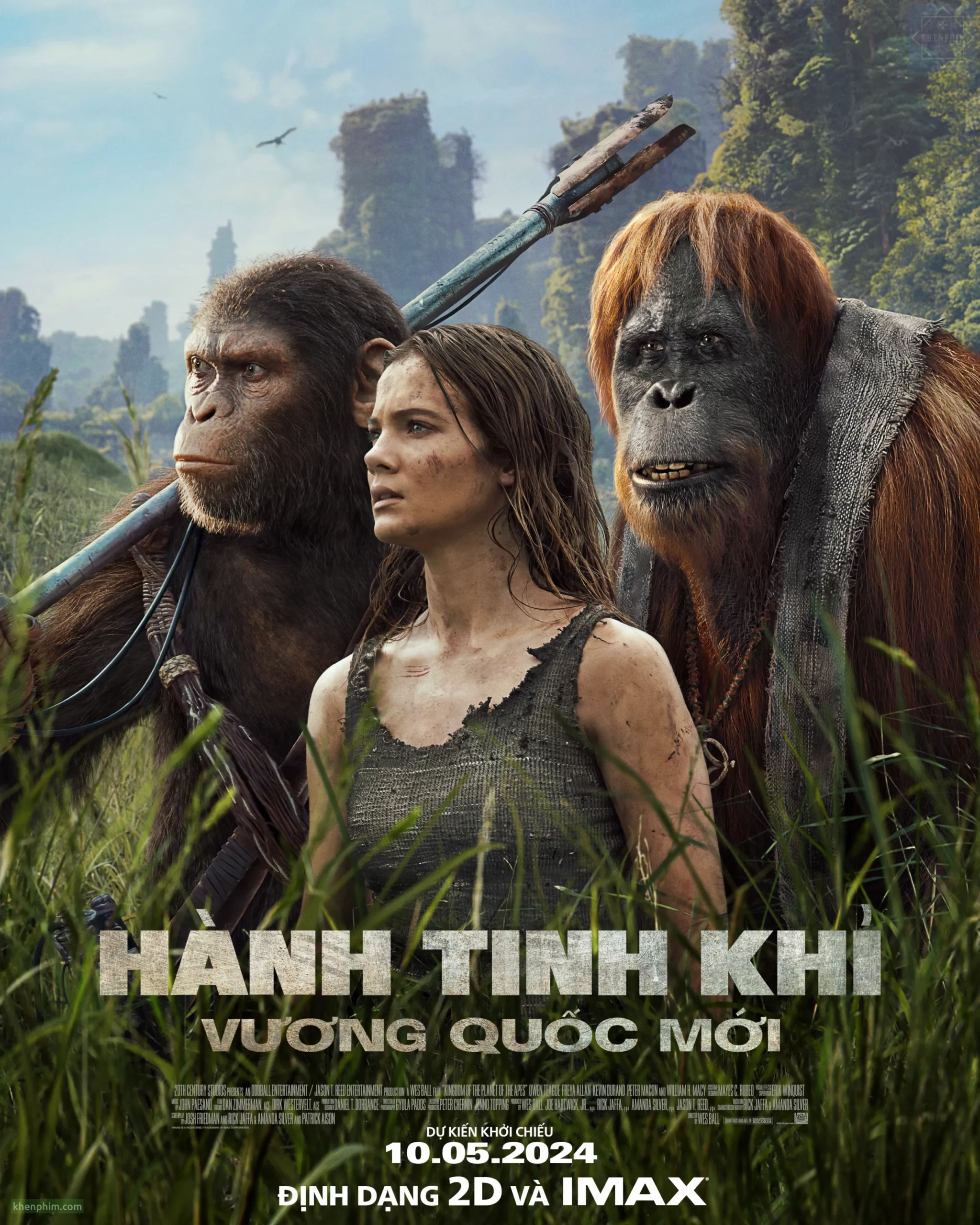 Poster phim Kingdom of the Planet of the Apes (Hành Tinh Khỉ: Vương Quốc Mới)